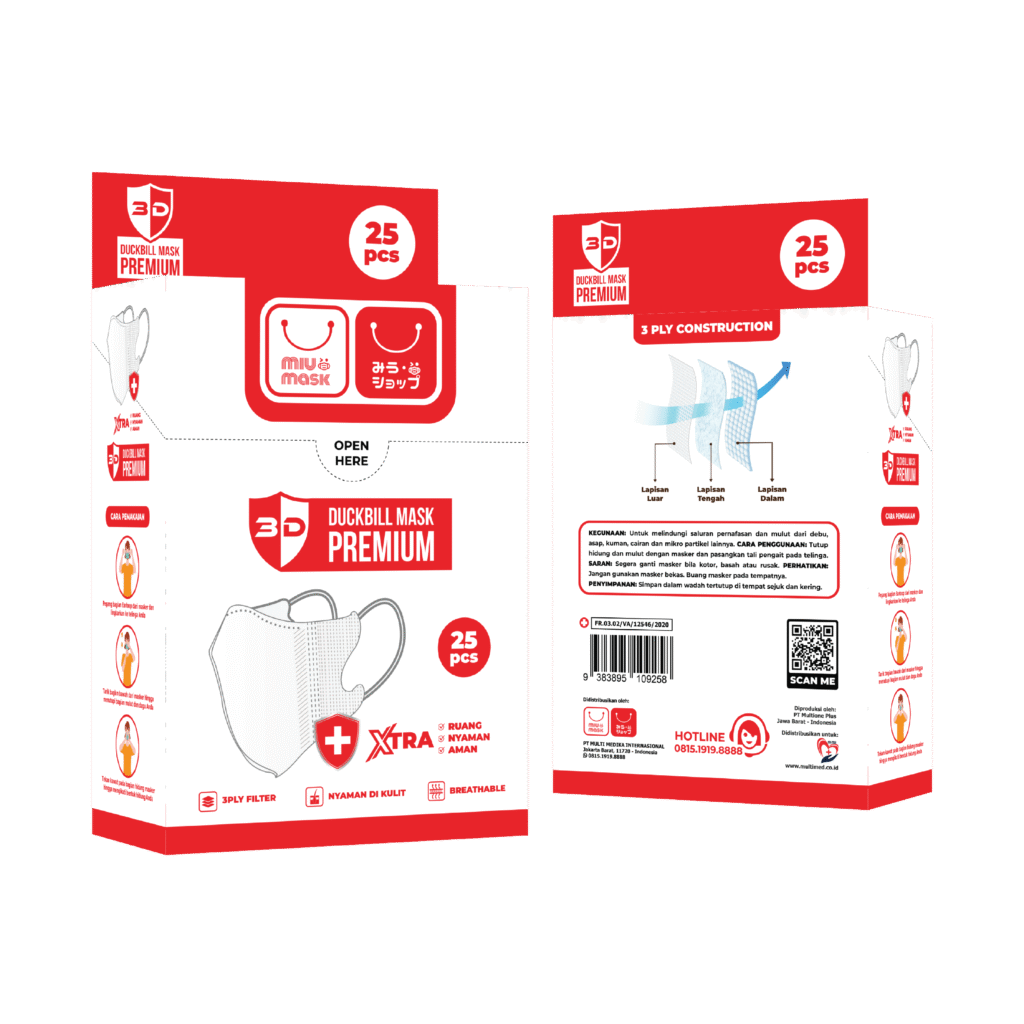Masker KN95 Masker Duckbill
