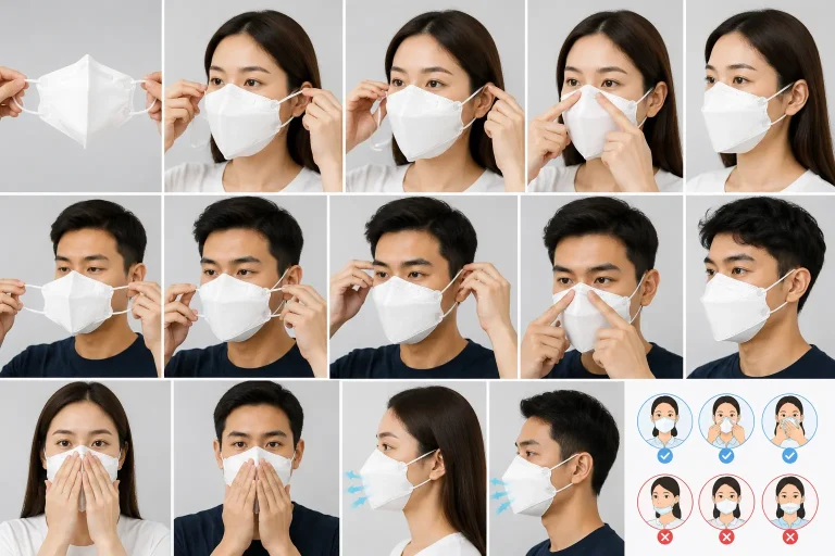 Cara Memakai Masker Duckbill